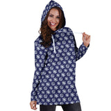 Ugly Christmas Sweater Hoodie Dress - Snowflakes Design #4 (Dark Blue) - For Small To Plus Size Divas - FREE SHIPPING Ugly Christmas Sweater Hoodie Dress - Snowflakes Design #4 (Dark Blue) - For Small To Plus Size Divas - FREE SHIPPING