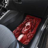 Calavera Fresh Look Design #2 Car Floor Mats (Red Freedom Rose, Front & Back) - FREE SHIPPING Calavera Fresh Look Design #2 Car Floor Mats (Red Freedom Rose, Front & Back) - FREE SHIPPING