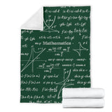 Mathematica Chalkboard Design #1 Throw Blanket (Green) - FREE SHIPPING Mathematica Chalkboard Design #1 Throw Blanket (Green) - FREE SHIPPING