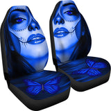 Calavera Fresh Look Design #3 Car Seat Covers (Blue Lapis Lazuli) - FREE SHIPPING Calavera Fresh Look Design #3 Car Seat Covers (Blue Lapis Lazuli) - FREE SHIPPING