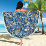 Nautical Design Beach Blanket (Marina) - FREE SHIPPING Nautical Design Beach Blanket (Marina) - FREE SHIPPING