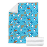 Shark Pattern #2 Throw Blanket - FREE SHIPPING Shark Pattern #2 Throw Blanket - FREE SHIPPING