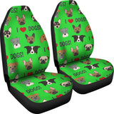 I Love Dogs Car Seat Covers (FPD Green) - FREE SHIPPING I Love Dogs Car Seat Covers (FPD Green) - FREE SHIPPING