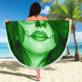 Calavera Fresh Look Design #3 Beach Blanket (Green Emerald) - FREE SHIPPING Calavera Fresh Look Design #3 Beach Blanket (Green Emerald) - FREE SHIPPING
