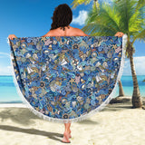 Nautical Design Beach Blanket (Ocean Blue) - FREE SHIPPING Nautical Design Beach Blanket (Ocean Blue) - FREE SHIPPING