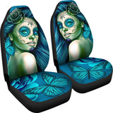 Calavera Fresh Look Design #2 Car Seat Covers (Turquoise Tiffany Rose) - FREE SHIPPING Calavera Fresh Look Design #2 Car Seat Covers (Turquoise Tiffany Rose) - FREE SHIPPING