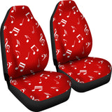 Musical Notes Design #1 (Red) Car Seat Covers - FREE SHIPPING Musical Notes Design #1 (Red) Car Seat Covers - FREE SHIPPING