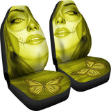 Calavera Fresh Look Design #3 Car Seat Covers (Yellow Chrysoberyl) - FREE SHIPPING Calavera Fresh Look Design #3 Car Seat Covers (Yellow Chrysoberyl) - FREE SHIPPING
