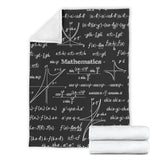 Mathematica Chalkboard Design #1 Throw Blanket (Black) - FREE SHIPPING Mathematica Chalkboard Design #1 Throw Blanket (Black) - FREE SHIPPING