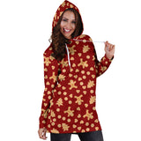 Ugly Christmas Sweater Hoodie Dress - Gingerbread Men Design #2 (Brown) - For Small To Plus Size Divas - FREE SHIPPING Ugly Christmas Sweater Hoodie Dress - Gingerbread Men Design #2 (Brown) - For Small To Plus Size Divas - FREE SHIPPING