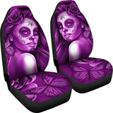 Calavera Fresh Look Design #2 Car Seat Covers (Purple Night Owl Rose) - FREE SHIPPING Calavera Fresh Look Design #2 Car Seat Covers (Purple Night Owl Rose) - FREE SHIPPING
