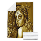Calavera Fresh Look Design #2 Throw Blanket (Hazel Sparkle & Shine Rose) - FREE SHIPPING Calavera Fresh Look Design #2 Throw Blanket (Hazel Sparkle & Shine Rose) - FREE SHIPPING