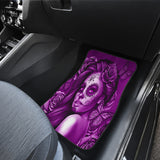 Calavera Fresh Look Design #2 Car Floor Mats (Purple Night Owl Rose, Front & Back) - FREE SHIPPING Calavera Fresh Look Design #2 Car Floor Mats (Purple Night Owl Rose, Front & Back) - FREE SHIPPING
