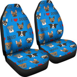 I Love Dogs Car Seat Covers (FPD Blue) - FREE SHIPPING I Love Dogs Car Seat Covers (FPD Blue) - FREE SHIPPING