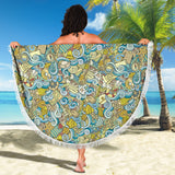 Nautical Design Beach Blanket (Yellow) - FREE SHIPPING Nautical Design Beach Blanket (Yellow) - FREE SHIPPING