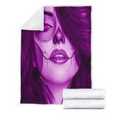 Calavera Fresh Look Design #3 Throw Blanket (Purple Amethyst) - FREE SHIPPING Calavera Fresh Look Design #3 Throw Blanket (Purple Amethyst) - FREE SHIPPING