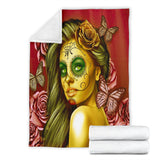 Calavera Fresh Look Design #2 Throw Blanket (Yellow Smiley Face Rose) - FREE SHIPPING Calavera Fresh Look Design #2 Throw Blanket (Yellow Smiley Face Rose) - FREE SHIPPING
