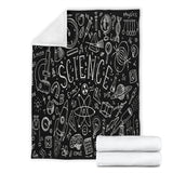 Science Chalkboard Design #1 Throw Blanket (Black) - FREE SHIPPING Science Chalkboard Design #1 Throw Blanket (Black) - FREE SHIPPING