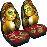 Calavera Fresh Look Design #2 Car Seat Covers (Yellow Smiley Face Rose) - FREE SHIPPING Calavera Fresh Look Design #2 Car Seat Covers (Yellow Smiley Face Rose) - FREE SHIPPING