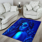 Calavera Fresh Look Design #2 Floor Covering (Vertical, Blue Elusive Rose) - FREE SHIPPING Calavera Fresh Look Design #2 Floor Covering (Vertical, Blue Elusive Rose) - FREE SHIPPING