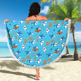 Shark Pattern #2 Beach Blanket - FREE SHIPPING Shark Pattern #2 Beach Blanket - FREE SHIPPING