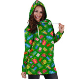 Ugly Christmas Sweater Hoodie Dress - Christmas Presents Design #1 (Green) - For Small To Plus Size Divas - FREE SHIPPING Ugly Christmas Sweater Hoodie Dress - Christmas Presents Design #1 (Green) - For Small To Plus Size Divas - FREE SHIPPING