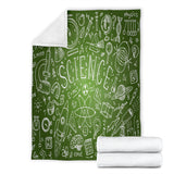 Science Chalkboard Design #1 Throw Blanket (Green) - FREE SHIPPING Science Chalkboard Design #1 Throw Blanket (Green) - FREE SHIPPING