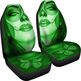 Calavera Fresh Look Design #3 Car Seat Covers (Green Emerald) - FREE SHIPPING Calavera Fresh Look Design #3 Car Seat Covers (Green Emerald) - FREE SHIPPING