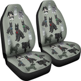 I Love Schnauzers Car Seat Covers (Heather Gray, No Heart)  - FREE SHIPPING I Love Schnauzers Car Seat Covers (Heather Gray, No Heart)  - FREE SHIPPING