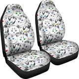 Cats Galore Car Seat Covers (White)  - FREE SHIPPING