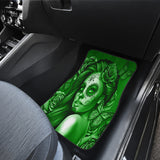 Calavera Fresh Look Design #2 Car Floor Mats (Green Lime Rose, Front & Back) - FREE SHIPPING Calavera Fresh Look Design #2 Car Floor Mats (Green Lime Rose, Front & Back) - FREE SHIPPING