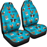 I Love Dogs Car Seat Covers (Richmond SPCA Blue) - FREE SHIPPING I Love Dogs Car Seat Covers (Richmond SPCA Blue) - FREE SHIPPING
