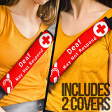 Deaf Seat Belt Covers - FREE SHIPPING Deaf Seat Belt Covers - FREE SHIPPING