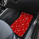 Musical Notes Design #1 (Red) Car Floor Mats - FREE SHIPPING Musical Notes Design #1 (Red) Car Floor Mats - FREE SHIPPING