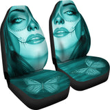 Calavera Fresh Look Design #3 Car Seat Covers (Ice Blue Aquamarine) - FREE SHIPPING Calavera Fresh Look Design #3 Car Seat Covers (Ice Blue Aquamarine) - FREE SHIPPING