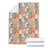 Crazy Cats Collection Throw Blanket - FREE SHIPPING Crazy Cats Collection Throw Blanket - FREE SHIPPING