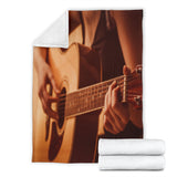 Guitar Player Design #1 Throw Blanket - FREE SHIPPING Guitar Player Design #1 Throw Blanket - FREE SHIPPING