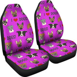 I Love Dogs Car Seat Covers (FPD Lilac) - FREE SHIPPING I Love Dogs Car Seat Covers (FPD Lilac) - FREE SHIPPING