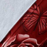 Calavera Fresh Look Design #2 Throw Blanket (Red Freedom Rose) - FREE SHIPPING Calavera Fresh Look Design #2 Throw Blanket (Red Freedom Rose) - FREE SHIPPING