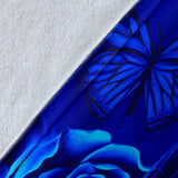 Calavera Fresh Look Design #2 Throw Blanket (Blue Elusive Rose) - FREE SHIPPING Calavera Fresh Look Design #2 Throw Blanket (Blue Elusive Rose) - FREE SHIPPING