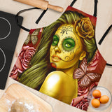 Calavera Fresh Look Design #2 Women's Apron (Yellow Smiley Face Rose) - FREE SHIPPING Calavera Fresh Look Design #2 Women's Apron (Yellow Smiley Face Rose) - FREE SHIPPING