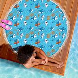 Shark Pattern #2 Beach Blanket - FREE SHIPPING Shark Pattern #2 Beach Blanket - FREE SHIPPING
