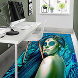 Calavera Fresh Look Design #2 Floor Covering (Vertical, Turquoise Tiffany Rose) - FREE SHIPPING Calavera Fresh Look Design #2 Floor Covering (Vertical, Turquoise Tiffany Rose) - FREE SHIPPING