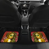Calavera Fresh Look Design #2 Car Floor Mats (Yellow Smiley Face Rose, Front & Back) - FREE SHIPPING Calavera Fresh Look Design #2 Car Floor Mats (Yellow Smiley Face Rose, Front & Back) - FREE SHIPPING