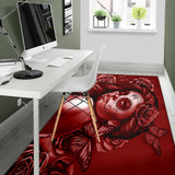 Calavera Fresh Look Design #2 Floor Covering (Horizontal, Red Freedom Rose) - FREE SHIPPING