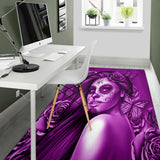 Calavera Fresh Look Design #2 Floor Covering (Vertical, Purple Night Owl Rose) - FREE SHIPPING