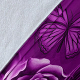 Calavera Fresh Look Design #2 Throw Blanket (Purple Night Owl Rose) - FREE SHIPPING Calavera Fresh Look Design #2 Throw Blanket (Purple Night Owl Rose) - FREE SHIPPING