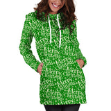 Ugly Christmas Sweater Hoodie Dress - Merry Christmas Design #1 (Green) - For Small To Plus Size Divas - FREE SHIPPING Ugly Christmas Sweater Hoodie Dress - Merry Christmas Design #1 (Green) - For Small To Plus Size Divas - FREE SHIPPING