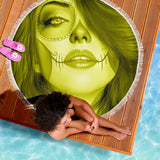 Calavera Fresh Look Design #3 Beach Blanket (Yellow Chrysoberyl) - FREE SHIPPING Calavera Fresh Look Design #3 Beach Blanket (Yellow Chrysoberyl) - FREE SHIPPING