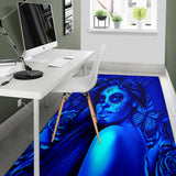 Calavera Fresh Look Design #2 Floor Covering (Vertical, Blue Elusive Rose) - FREE SHIPPING Calavera Fresh Look Design #2 Floor Covering (Vertical, Blue Elusive Rose) - FREE SHIPPING